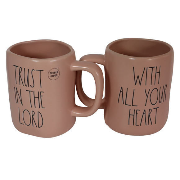 Rae Dunn Other - Rae Dunn Pink TRUST IN THE LORD Ceramic Mug